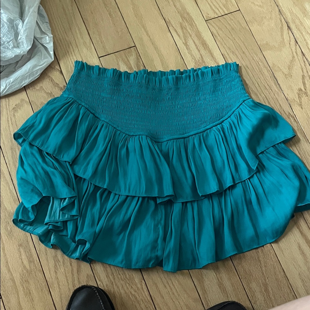 Teal Ruffled Women's Skirt
